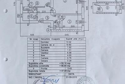 Apartament cu 2 camere decomandat în Central