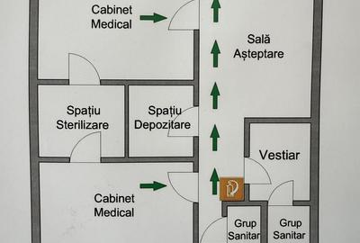 Spațiu comercial, de 64 mp, în Central