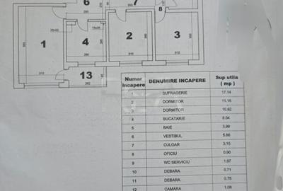 Apartament cu 3 camere decomandat, mobilat în Tudor Vladimirescu