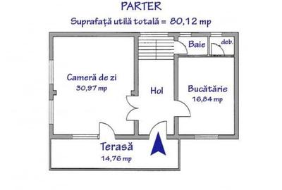 Casă cu 4 camere cu Canalizare în Bărcănești - 8