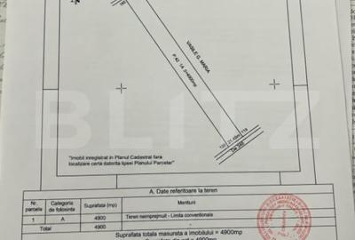 Teren de 4900 mp, în Bratovoești