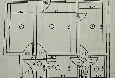Apartament cu 3 camere decomandat în Central - 1