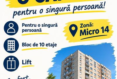 Garsonieră decomandată în Micro 14