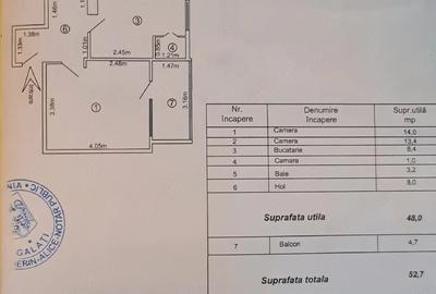 Apartament cu 2 camere decomandat în Central - 1