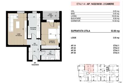 Apartament cu 3 camere decomandat în Brâncoveanu - 3