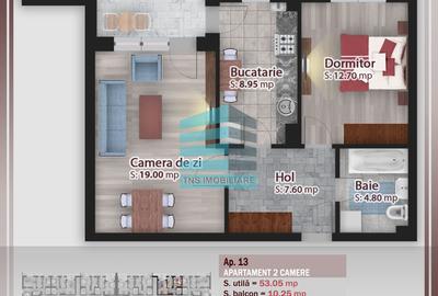 Apartament cu 2 camere decomandat în Titan - 2