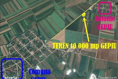 Teren de 10000 mp, în Gepiu - 3