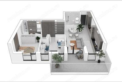 Apartament cu 7 camere semidecomandat în Mehala - 2