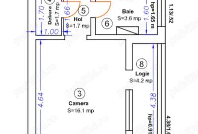 Apartament 2 camere decomandat Calea ?agului, Aleea Actorilor