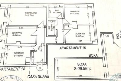 Apartament cu 4 camere decomandat în Central