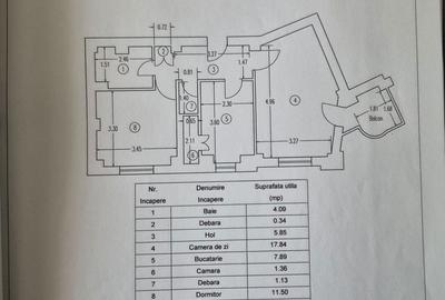 Apartament cu 2 camere decomandat în Central - 1