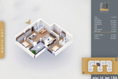 3 camere cu dormitor matrimonial si dressing 7 min M Nicolae Teclu Titan Pallady 3 camere cu dormitor matrimonial si dressing 7 min M Nicolae Teclu Titan Pallady - 7