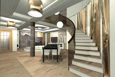 VILA CU ARHITECTURA DEOSEBITA P+1, LA GRI, CU TERASA ?I FOI?OR , Valea Ursului - 1