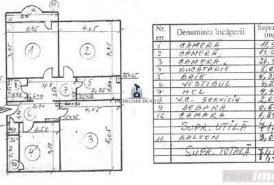Apartament cu 3 camere decomandat în Brâncoveanu