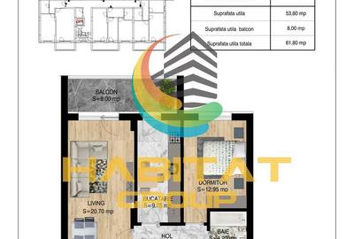 Apartament cu 2 camere decomandat în Titan - 3