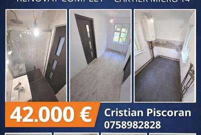 Apartament cu 2 camere semidecomandat în Micro 14 - 17