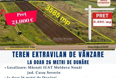 Teren 3585 mp 26 m de Dun #259;re DN57, Macesti - 1