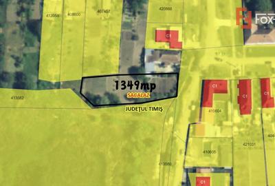 Teren intravilan 1349 mp, pretabil constructii, Sacalaz - 2