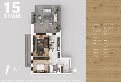 2 camere | metrou 15 min  | 2 AC incluse | pompa caldura | 104 mp - 3