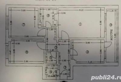 Apartament cu 3 camere decomandat în Central - 7