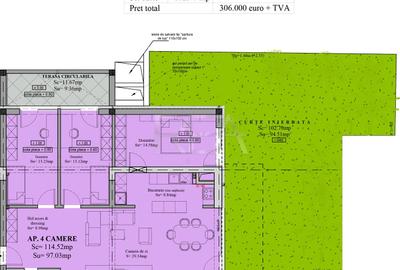 Apartament cu 4 camere semidecomandat, mobilat în Sebastian - 2