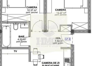 Apartament la cheie cu 3 camere gradina si parcare zona Pictor Brana - 12