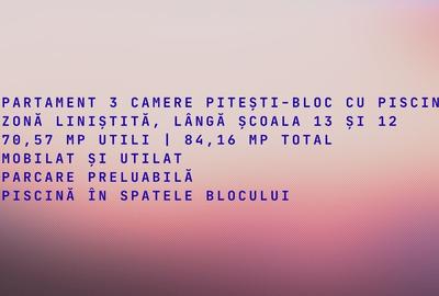 Apartament cu 3 camere semidecomandat în Trivale - 13