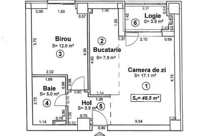 Apartament cu 2 camere, mobilat în Central - 14