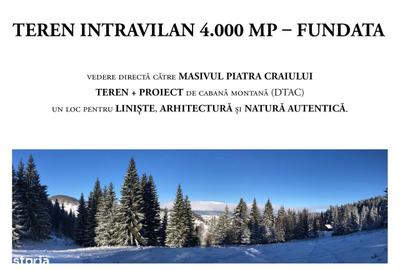 Teren de 4000 mp, în Fundata - 2