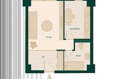 *UNIREA TOWERS* APARTAMENT 1 CAMERĂ - DECOMANDAT - 6