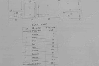 Apartament cu 3 camere semidecomandat în Central - 10