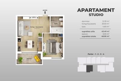 Aparatorii Patriei-Apartament 2 cam tip studio-Tva 21% incus-Super Oferta - 5