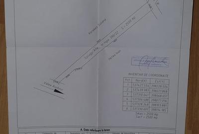 Teren de 2500 mp, în Central