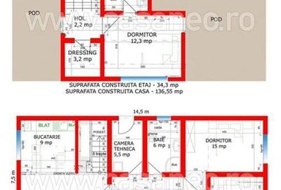 Casă cu 4 camere în Tărtășești - 11