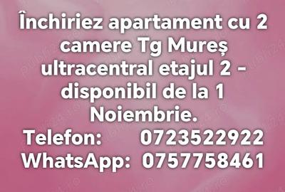 Inchiriez apartament cu 2 camere in Tg-Mures Inchiriez apartament cu 2 camere in Tg-Mures - 1