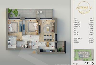 Apartament cu 3 camere decomandat în Theodor Pallady - 2