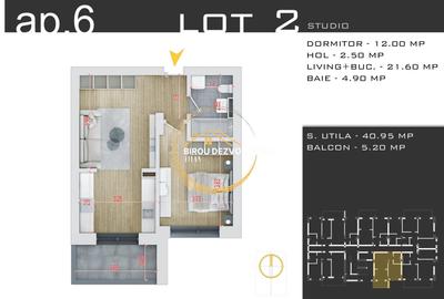 Apartament cu 2 camere decomandat în Theodor Pallady - 6