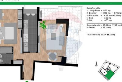 Apartament cu 2 camere decomandat în Camil Ressu - 6