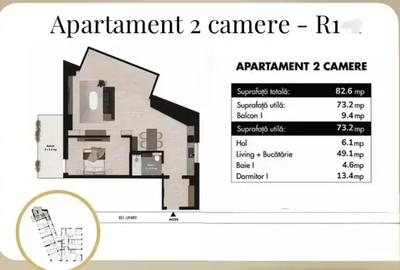 Apartament cu 2 camere semidecomandat în Unirii - 9