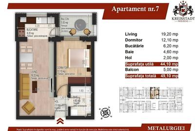 Apartament cu 2 camere decomandat în Apărătorii Patriei - 7