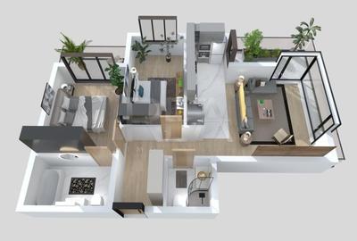 Apartament cu 3 camere decomandat în Moșilor - 1