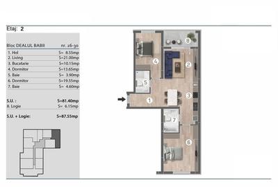 Apartament 3 Camere Finalizat 87.55Mp Sector 4 Apartament 3 Camere Finalizat 87.55Mp Sector 4 - 16