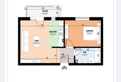 Apartament cu 2 camere în Central
