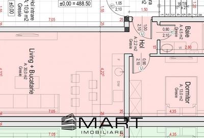 Apartament 2 camere 50mp plus curte 50mp cartier Davinci Cristian - 6