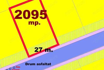 Teren de 2095 mp, în Cetate - 2