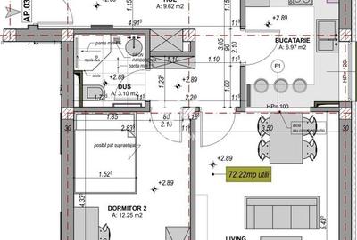 Apartament cu 3 camere semidecomandat în Exterior Vest - 10