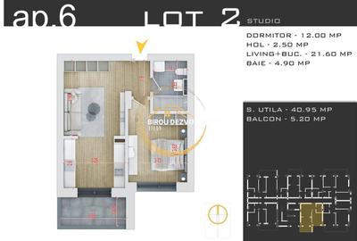Apartament cu 2 camere decomandat în Titan - 9