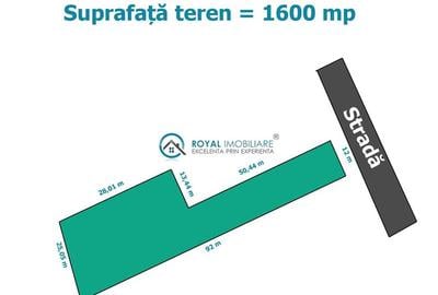 Teren intravilan de 1600 mp, în Gura Beliei