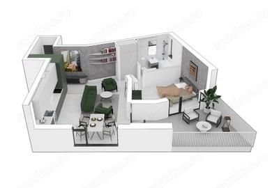 Apartament cu 2 camere de vanzare - 2