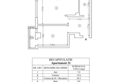 Apartament cu 2 camere decomandat în Tătărași - 20